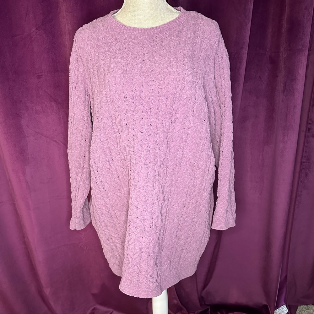 Very Soft Purple Sweater, 1X
